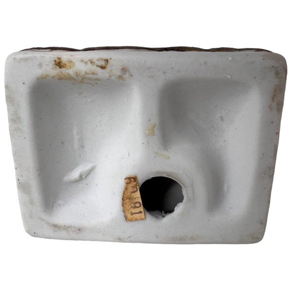 Vintage Ceramic Boy Baseball Player Figurine Batter Brown Hair Uniform 6.25” - Picture 8 of 8